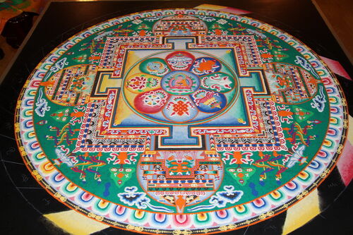 Hình ảnh chư Tăng Tây Tạng thuộc tu viện Drepung Loseling tại Ấn Độ hoằng pháp tại Liên Hoa Ni Tự