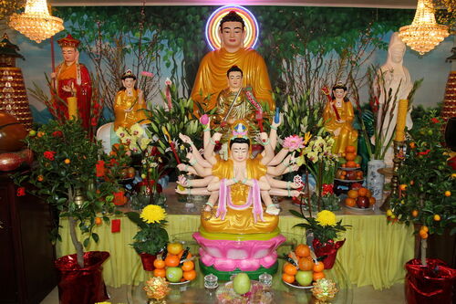 Hình ảnh đón mừng Tết Ất Mùi tại chùa Phổ Hiền Orange County, California, Trụ sở Hội Từ Thiện Phật Giáo Phổ Hiền