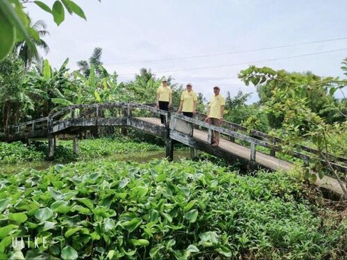 Hình ảnh xây cầu cho đồng bào nghèo tại các vùng quê nghèo hẻo lánh tại Cà Mau